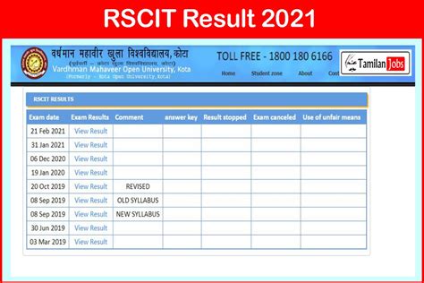 www.vmou.ac.in result 2021|RSCIT Result 2021(Released) @rkcl.vmou.ac.in; Check Steps to .